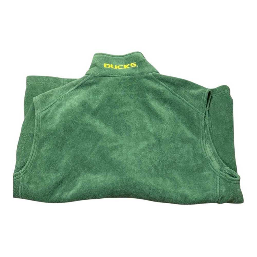 New Columbia Sportswear Forest Green Collegiate Oregon Ducks Flanger Fleece Vest - Picture 3 of 8